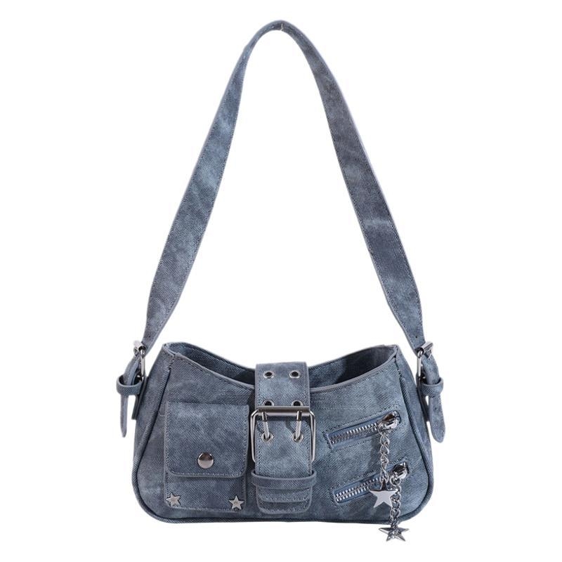 Crossbody baguette torba u gradskom stilu, PU materijal, poliester podstava, vodoravni četvrtasti oblik, zatvarač