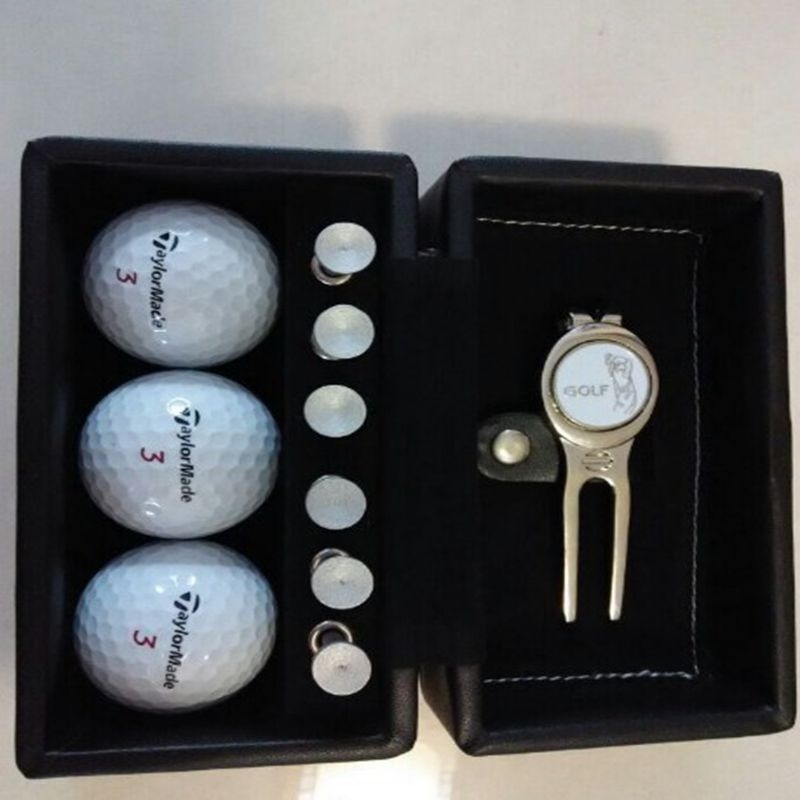 Cutie de ambalaj pentru mingi de golf - Personalizabilă, carton 230 GSM, tavă fixă, imprimare offset și bronzare argintie