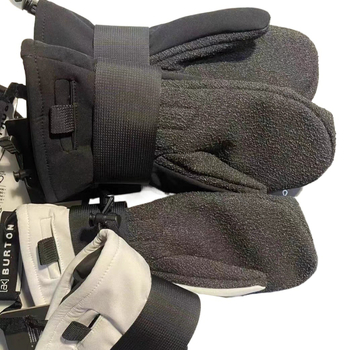 Slidinėjimo pirštinės su įdėtu riešo palaikymu, Kevlar atsparios dėvėjimui, vandeniui atsparus penkių pirštų dizainas, praradimo prevencijos dirželis