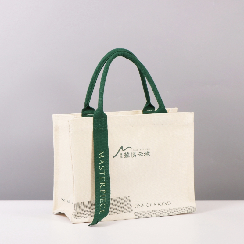 Kanvas-kott lindi detailidega ja kiirlogode trükiga; kohandatav, bränd Chuangyi, tolerants 0.5-2 cm