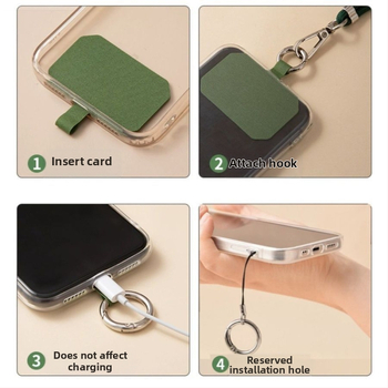 Mobiliojo telefono lanyard su nailoniniu virve ir metalo sagtimi, universalus dizainas