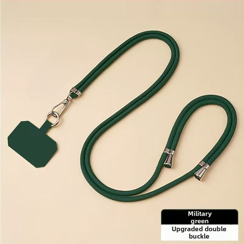 Mobiliojo telefono lanyard su nailoniniu virve ir metalo sagtimi, universalus dizainas