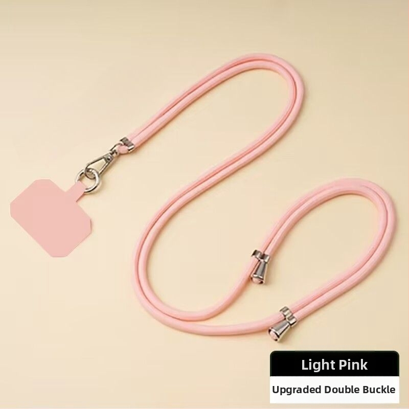 Mobiliojo telefono lanyard su nailoniniu virve ir metalo sagtimi, universalus dizainas
