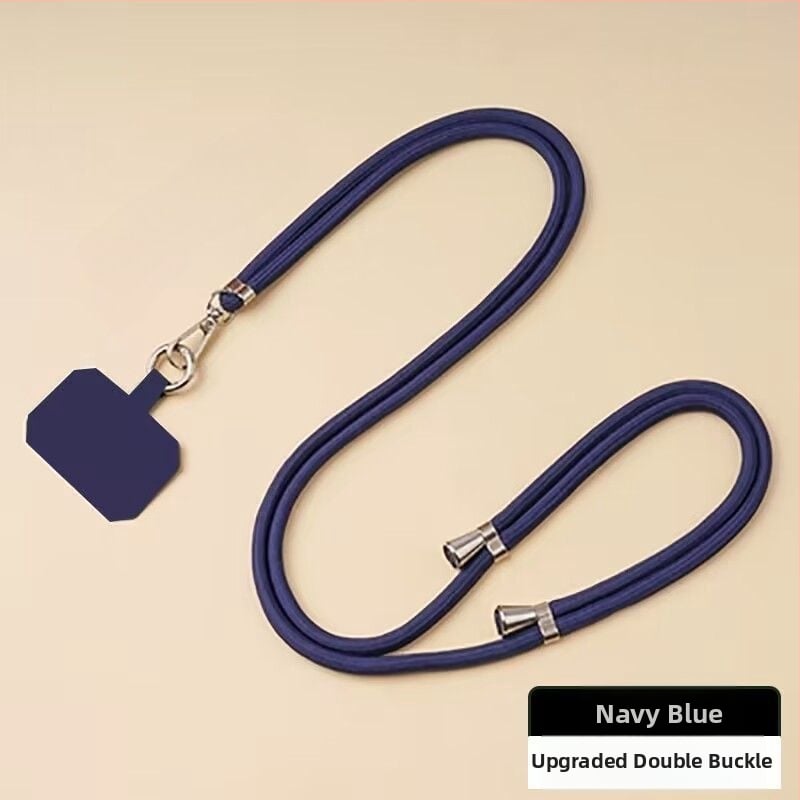 Mobiliojo telefono lanyard su nailoniniu virve ir metalo sagtimi, universalus dizainas