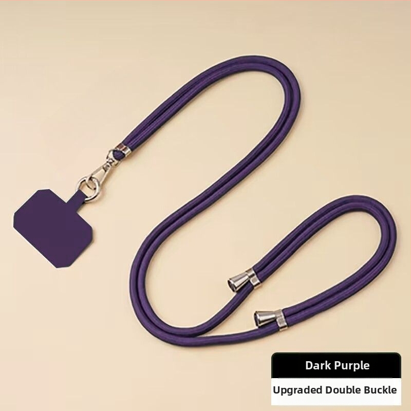 Mobiliojo telefono lanyard su nailoniniu virve ir metalo sagtimi, universalus dizainas