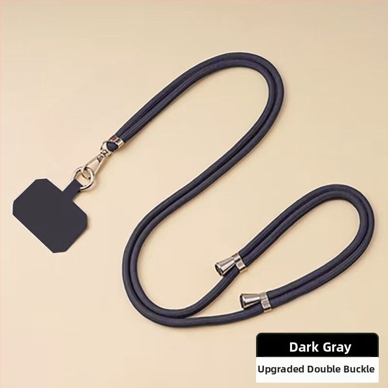 Mobiliojo telefono lanyard su nailoniniu virve ir metalo sagtimi, universalus dizainas