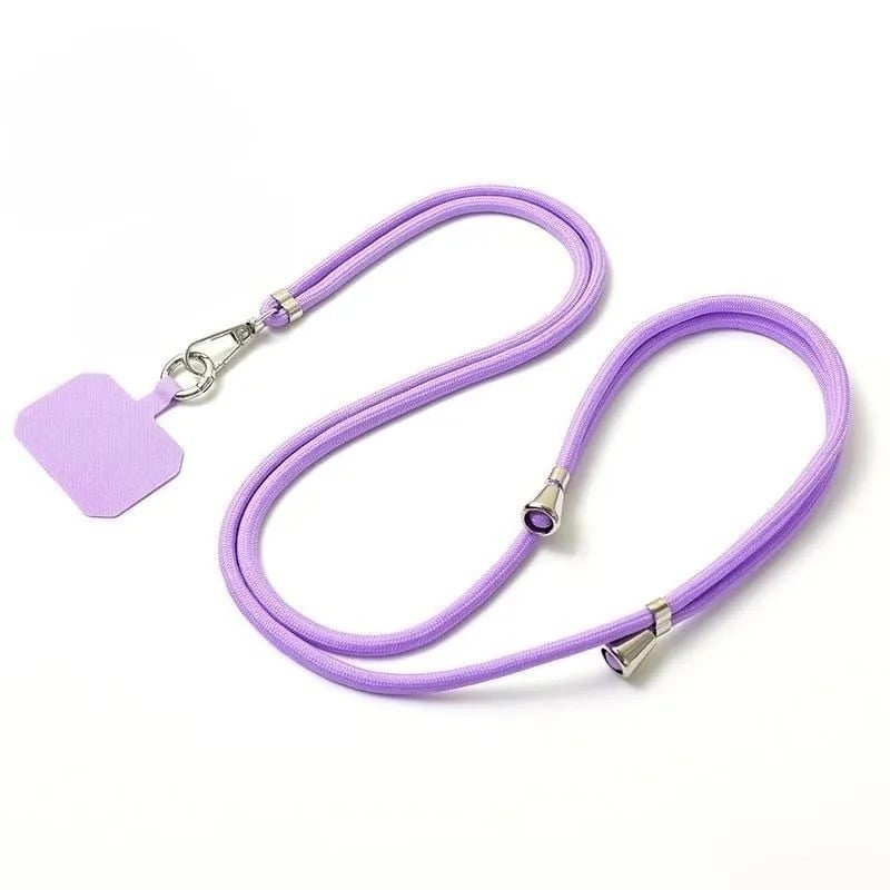 Mobiliojo telefono lanyard su nailoniniu virve ir metalo sagtimi, universalus dizainas