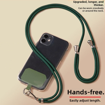 Ланярд за мобилен телефон - плетен нейлонов шнур, унисекс стил, нейлонова връзка, метална катарама