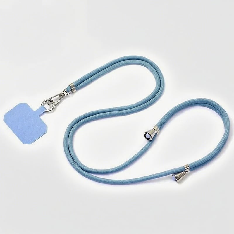 Ланярд за мобилен телефон - плетен нейлонов шнур, унисекс стил, нейлонова връзка, метална катарама