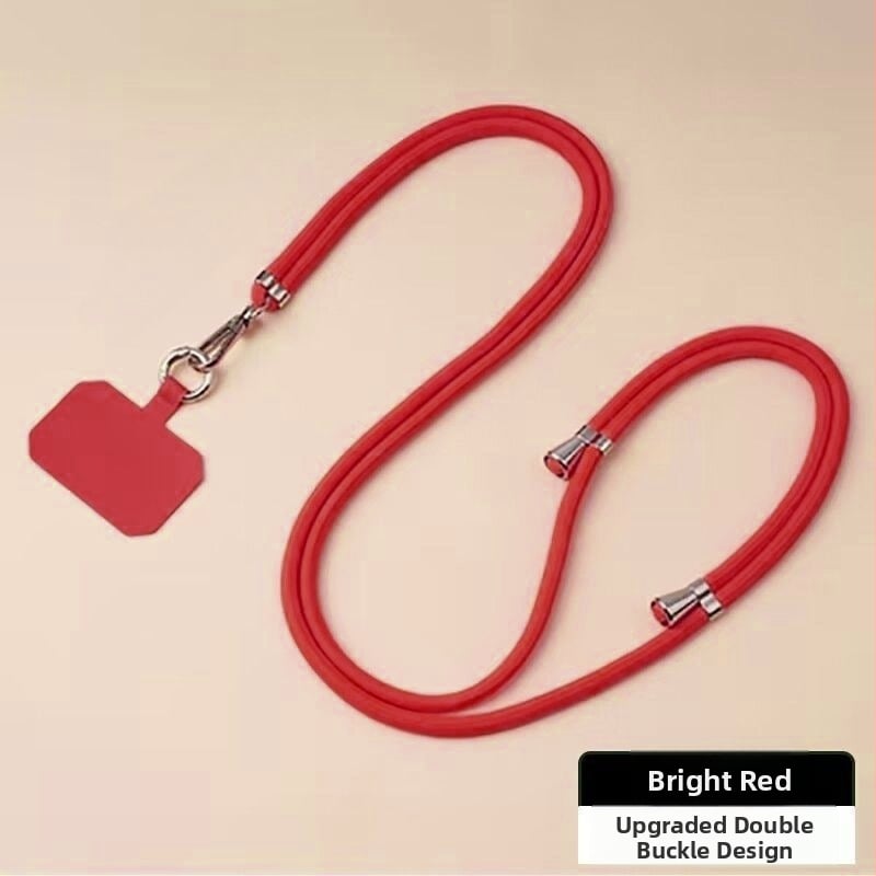 Ланярд за мобилен телефон - плетен нейлонов шнур, унисекс стил, нейлонова връзка, метална катарама