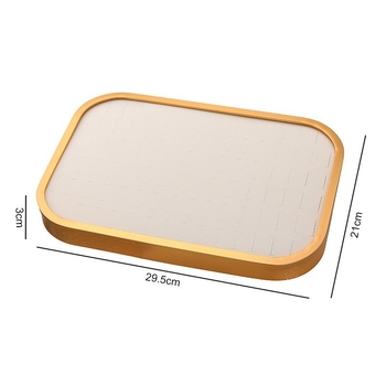 Метална подложка за витрина за бижута, едно парче, скандинавски стил, дизайн с четири ъгъла