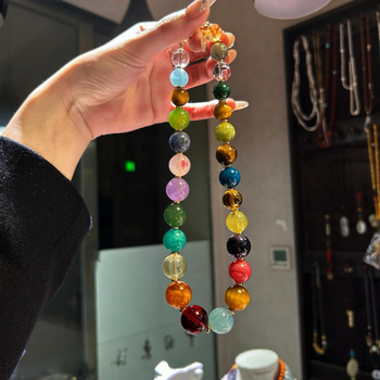 Κολιέ με κρύσταλλο αμέθιστο, χαλκού λεπτομέρειες, στυλ φως πολυτέλεια, συσκευασία δώρου σε κουτί, άνοιξη 2025