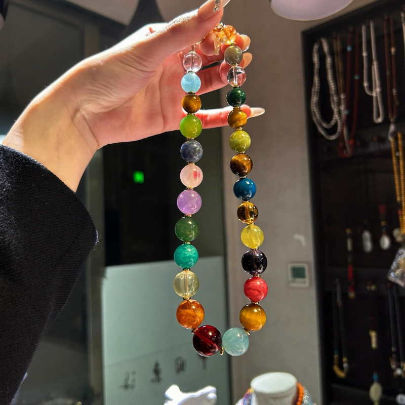 Κολιέ με κρύσταλλο αμέθιστο, χαλκού λεπτομέρειες, στυλ φως πολυτέλεια, συσκευασία δώρου σε κουτί, άνοιξη 2025