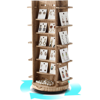 Подставка за бижута за бюро с три нива – настолен монтаж, PP+ABS материал, многофункционална и прахозащитна