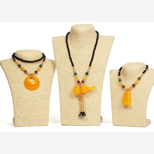 Дисплей за бижута с конопено въже и PE, триизмерен дизайн, навиван корпус от хартиено въже