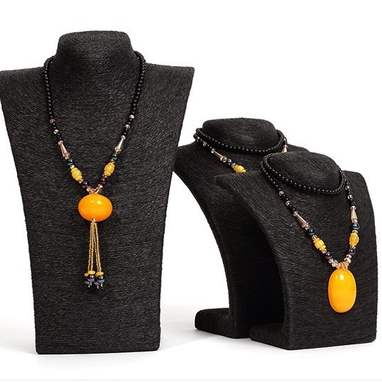 Дисплей за бижута с конопено въже и PE, триизмерен дизайн, навиван корпус от хартиено въже