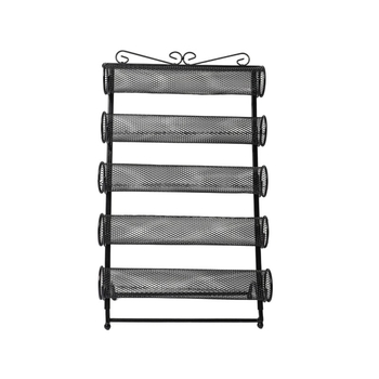 5 rétegű levehető asztali ékszerkiállító állvány vasból, létra alakú, skandináv stílus