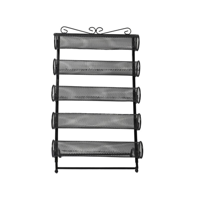 5 rétegű levehető asztali ékszerkiállító állvány vasból, létra alakú, skandináv stílus