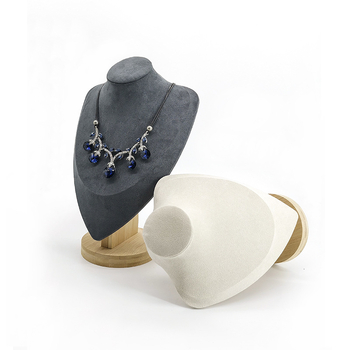 Стойка за бижута с модел от бамбук, обшивка от бамбукова фланела, стил Art wind