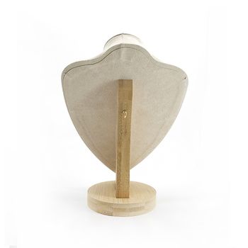 Стойка за бижута с модел от бамбук, обшивка от бамбукова фланела, стил Art wind