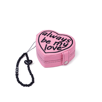 Denim szív alakú ékszerdoboz (Modell xsc1, Márka Nothing, Anyag Denim, Kemény tok, Testreszabás elérhető)