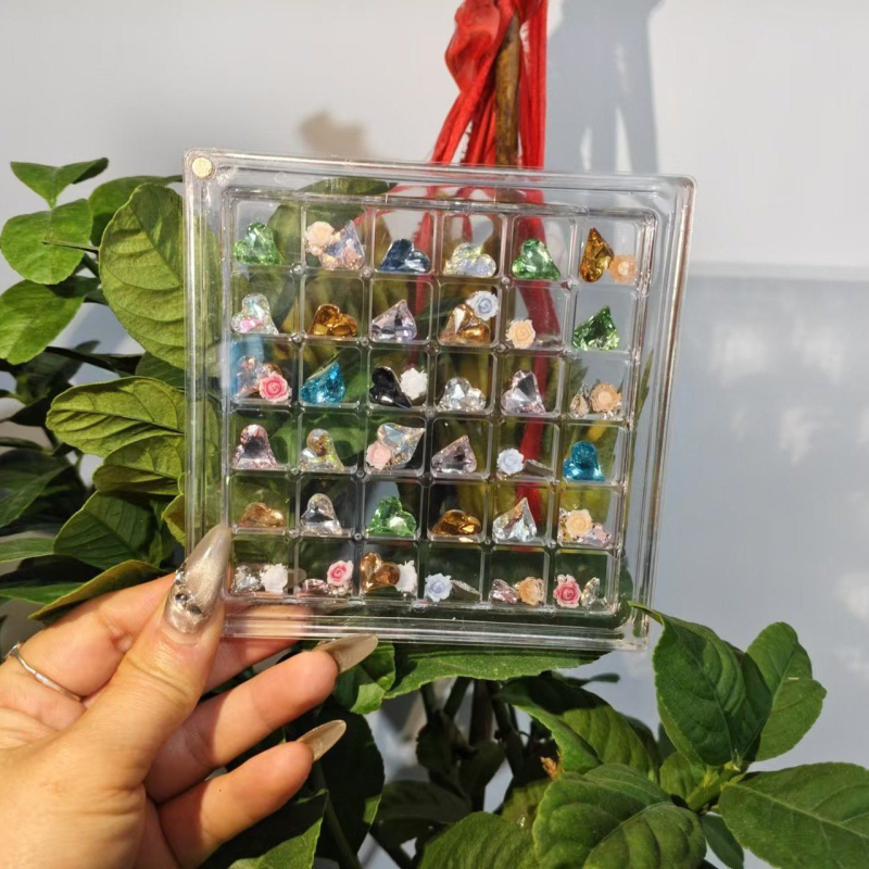 Kagyló alakú műanyag ékszerdoboz, szabad stílus, kemény kivitel, 1 db