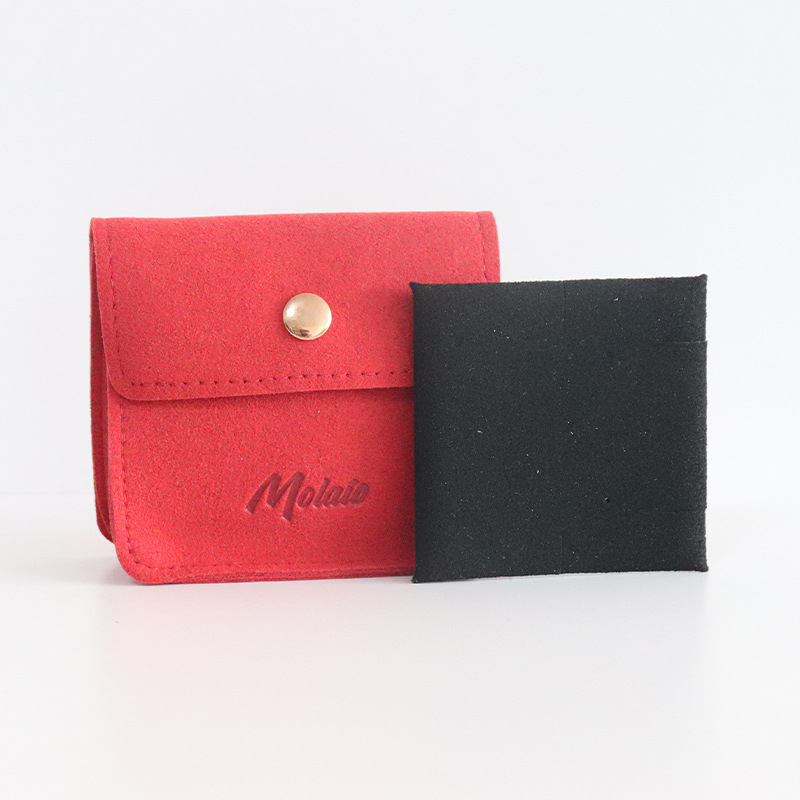 Velúr ékszer tároló taska – gyűrűk és nyakláncok számára, belső csomagolás, kiegészítő csomagolás