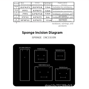 Kraftpapīra juvelieru kārba ar atvilktni un putu ievietojumu auskariem, gredieniem un kaklarotām