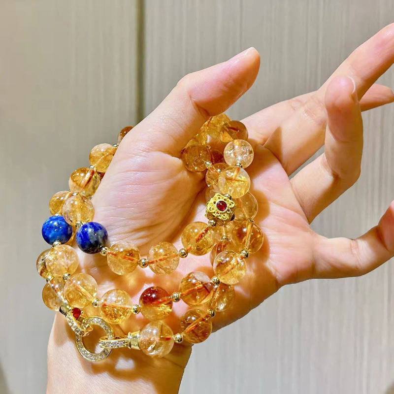 Geometrijski ogrlica od bakra i cirkona, ručno izrađena, privjesak od 18K zlata, unisex, pastoralni stil.