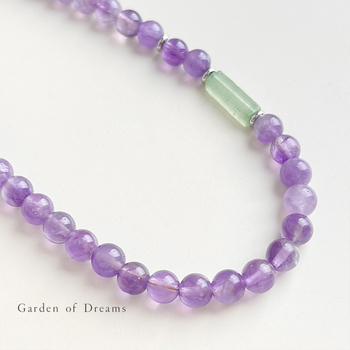 Colier din cristal de ametist, lucrat manual, design geometric, lanț obișnuit