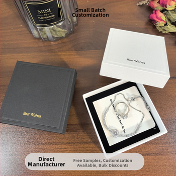 Rotaslietu uzglabāšanas kastīte prsteniem un rokassprādzēm, pielāgota, viegla grezna stila (materiāls: papīrs/kartons; pielāgošana: jā; iepakojuma tips: iepakojuma kastīte; zīmols: Xieying)