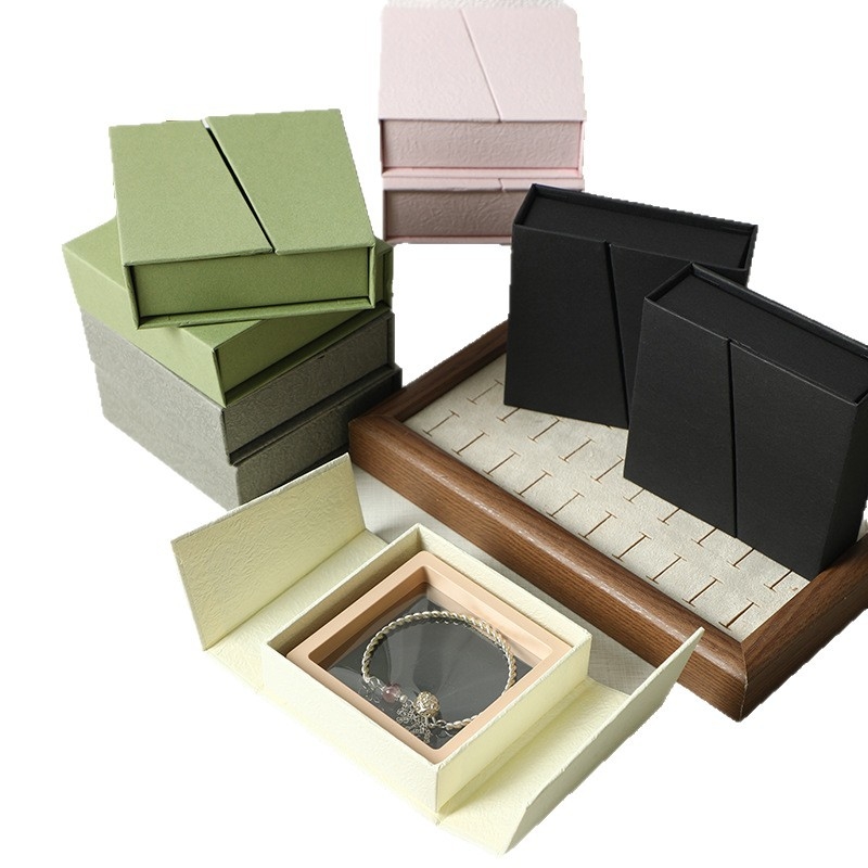 Dubulti atverama rotaslietu dāvanu kastīte, kartona iepakojums rotaslietu iepakojumam, mazumtirdzniecības iepakojums