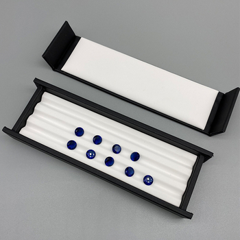 PU rotaslietu demonstrēšanas paliktnis ar vāciņu, magnētiska uzglabāšanas kārbiņa neapstrādātiem akmeņiem