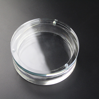 Kristāla apaļa rotaslietu uzglabāšanas kārba ar gludu virsmu, iepakojuma kārba, izcelsme Zhejiang