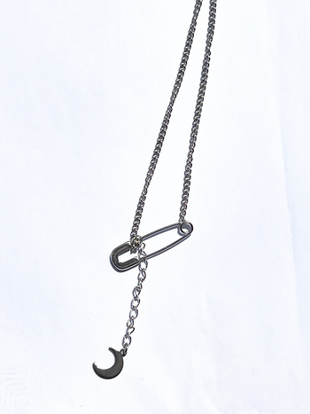Lančić s geometrijskim privjeskom, titan čelik, kutijasti lanac, nacionalni stil, unisex