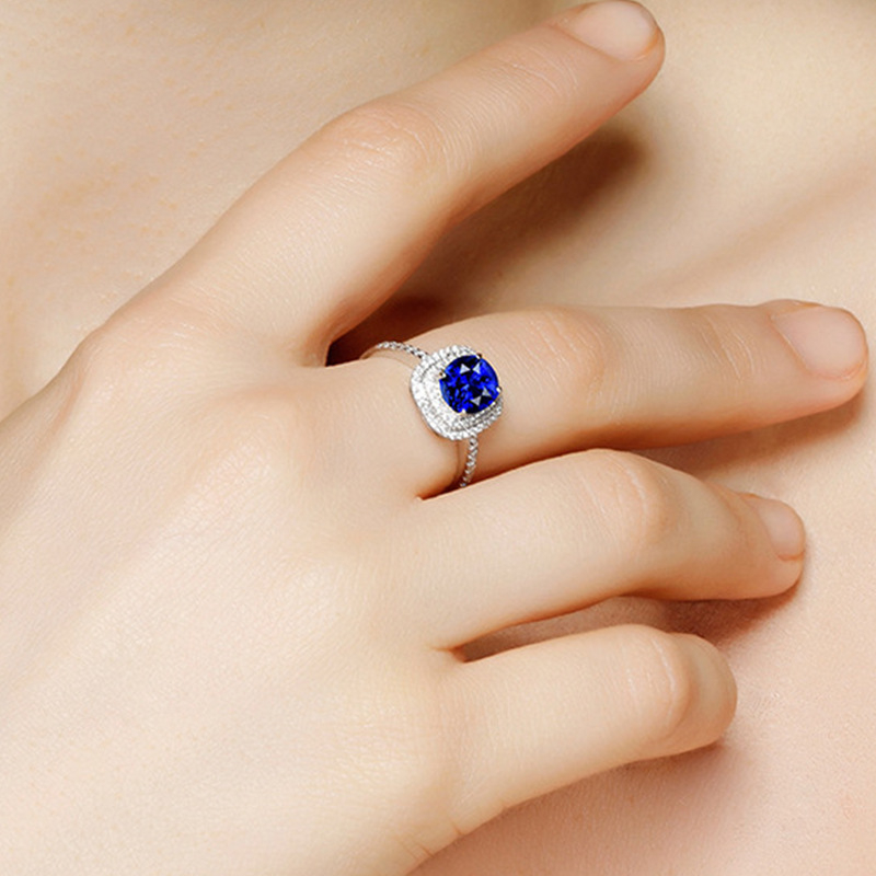 Bakreni prsten s geometrijskim dizajnom i mikrougrađenim kristalima, elektrogalvanski završetak, prilagodljivo Star Jewelry