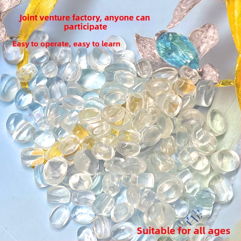 Rotaslietu komplekts - Kristālā materiāls, puse mehāniska un puse manuāla ražošana, OEM un pielāgošana, 10 apstrādes vienības, dienas jauda 100, apstrāde piegādāti materiāli pieejama