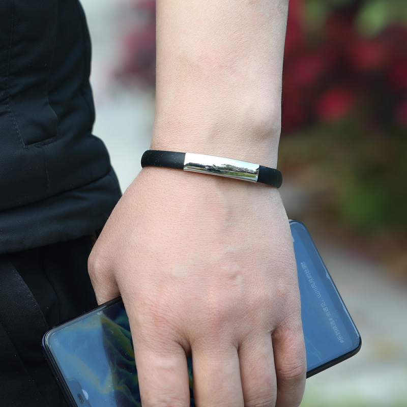 Unisex narukvica s geometrijskim dizajnom, Cortex materijal, HM-BX175 od Huan Minga, otisnut logo, mogućnost prilagodbe