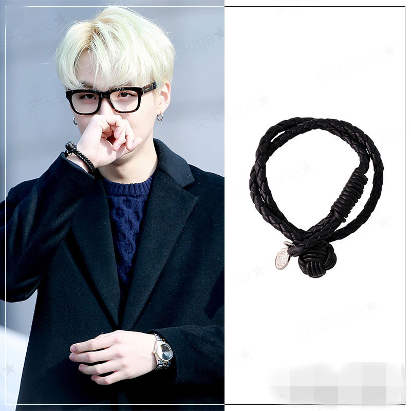 Unisex narukvica od kožnog užeta u nacionalnom stilu, višestruki petljasti dizajn, tiskano logotip, prilagodba, pojedinačna ambalaža