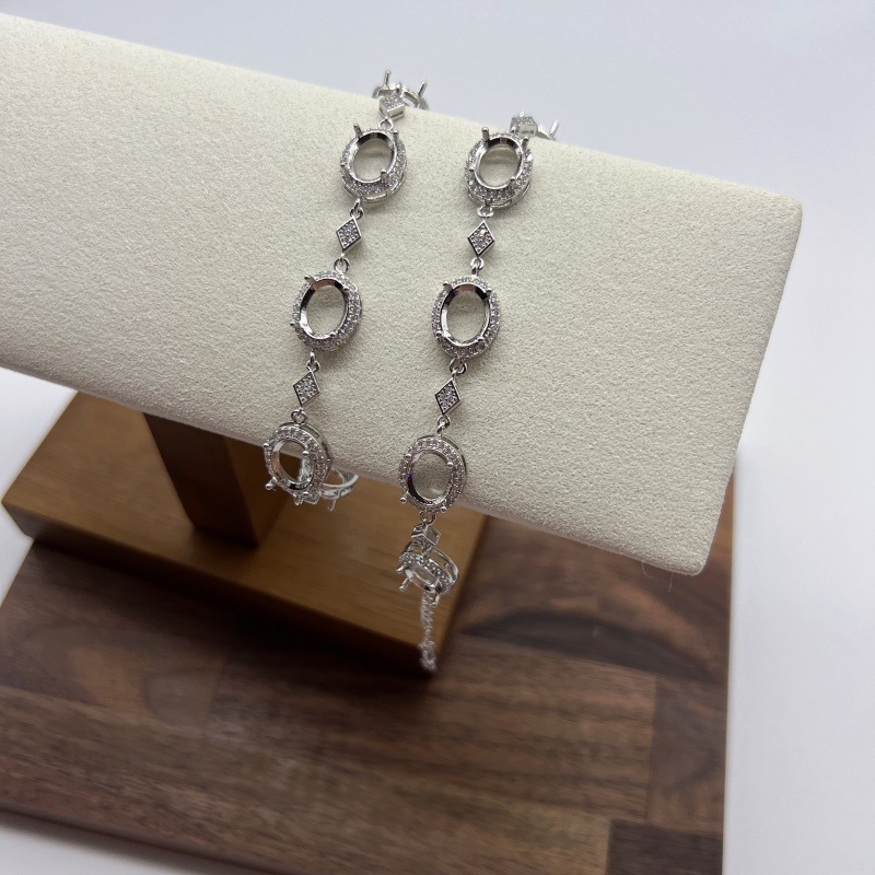 Bakrena narukvica za žene, geometrijski minimalistički dizajn, s kamenom 8×10 mm, elektroplatiranje