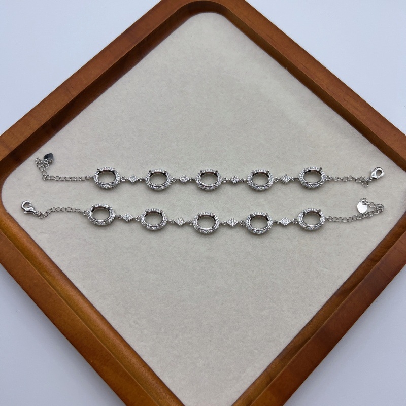 Bakrena narukvica za žene, geometrijski minimalistički dizajn, s kamenom 8×10 mm, elektroplatiranje