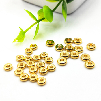 Fannah Jewelry rozsdamentes acél szabad gyöngyök, elektroplátolt