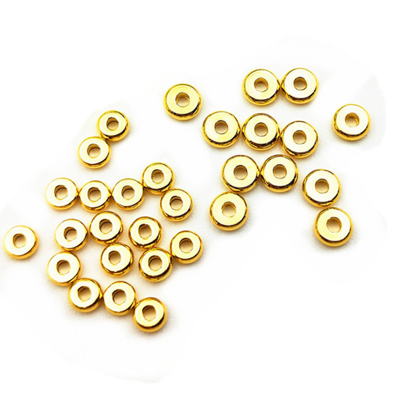 Fannah Jewelry rozsdamentes acél szabad gyöngyök, elektroplátolt