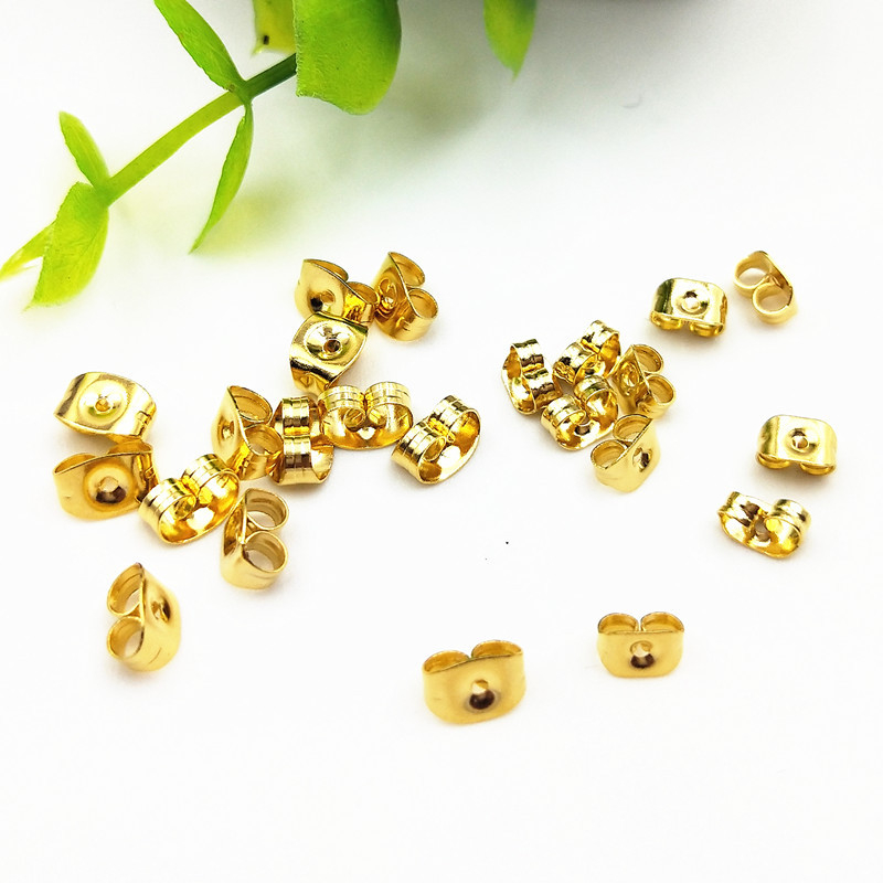 Titán acélból készült füldugó pillangó dizájnnal: pillangódugó és pillangócsat, könnyű polírozott felülettel - Fannah Jewelry