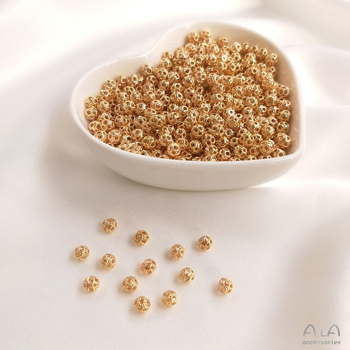 Aranyozott réz gyöngyök, külön gyöngyök, eredeti dizájn, termékkód Z6