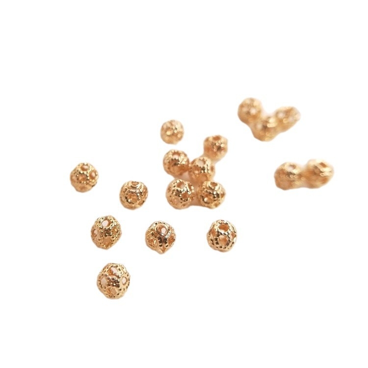 Aranyozott réz gyöngyök, külön gyöngyök, eredeti dizájn, termékkód Z6