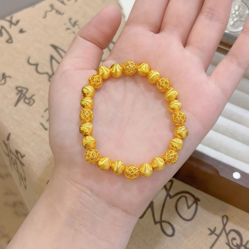 Pozlaćeni bakreni narukvica, elektroplatiranje, Jinling Jewelry, ženski stil, poklon za godišnjicu.