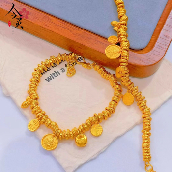 Jinling Jewelry sárgaréz karkötő elektroplattázással – női kézre illő ékszer, 2025 tavasz megjelenés