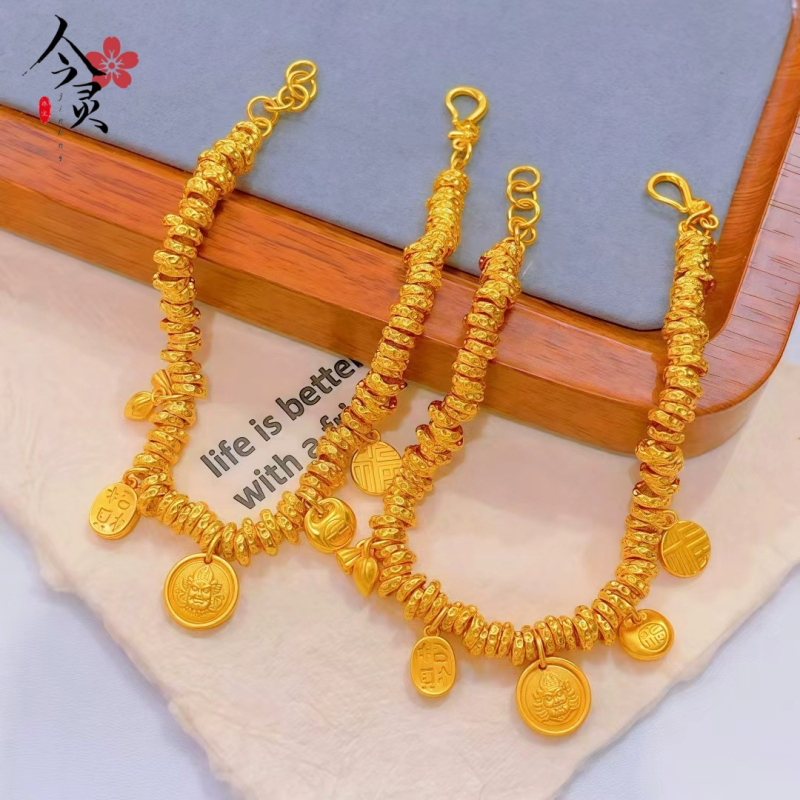 Jinling Jewelry sárgaréz karkötő elektroplattázással – női kézre illő ékszer, 2025 tavasz megjelenés