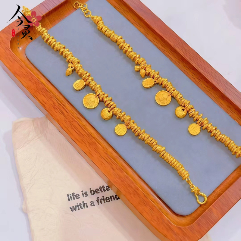 Jinling Jewelry sárgaréz karkötő elektroplattázással – női kézre illő ékszer, 2025 tavasz megjelenés